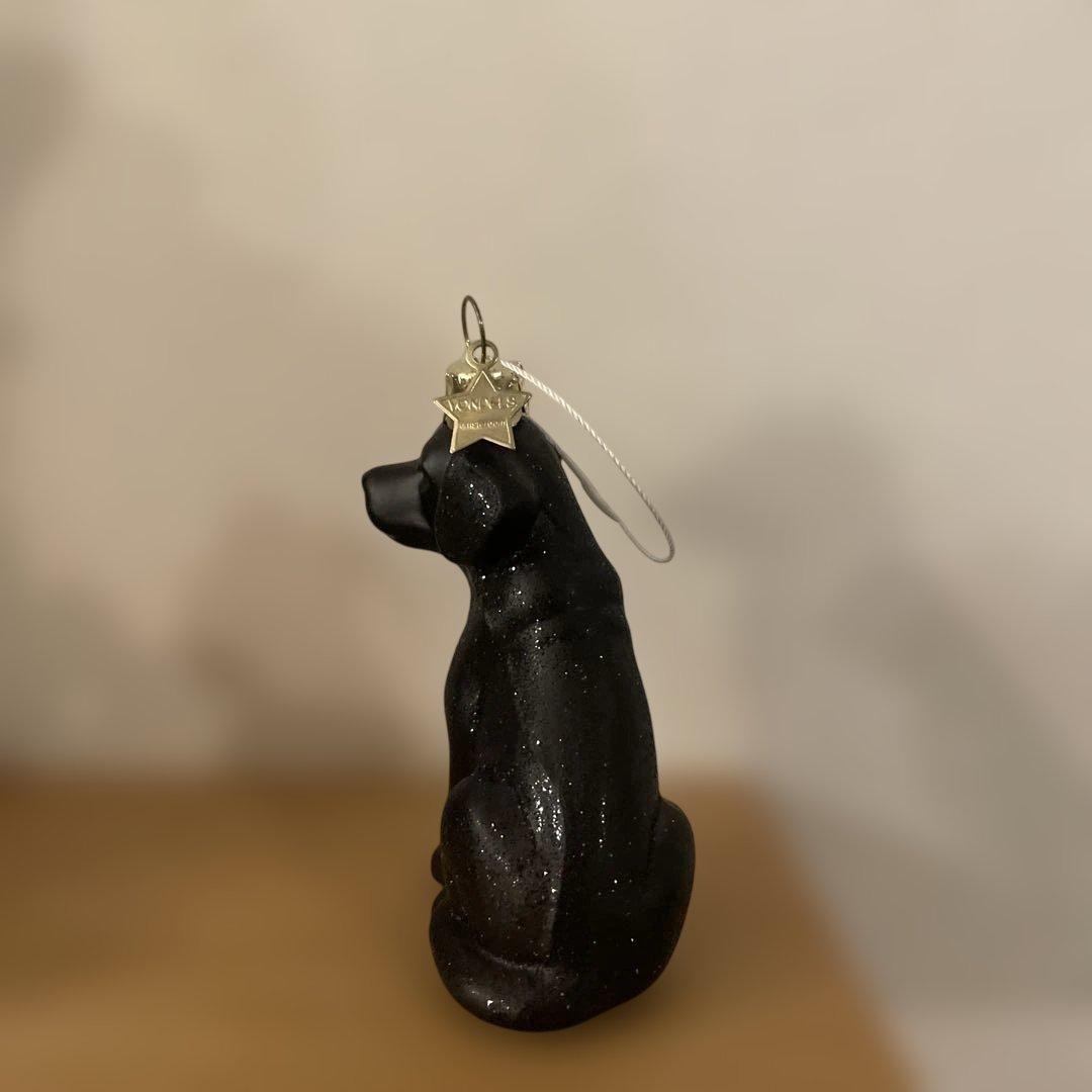 新品　アスティエ・ド・ヴィラット　ガラス　オーナメント　黒　ラブラドール　犬
