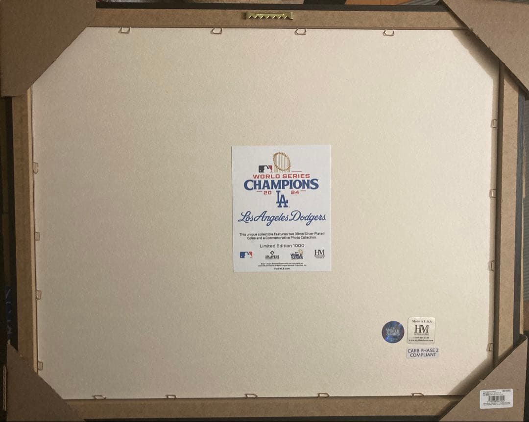 2024ドジャース優勝記念　フォトミント　　大谷翔平　山本由伸