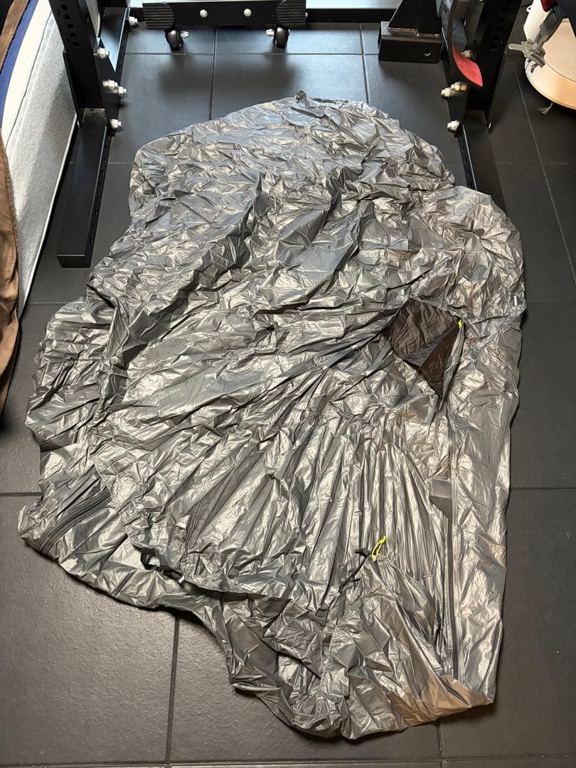 軽量テントフライ グレー ブラック　Ninja tent　ニンジャテント