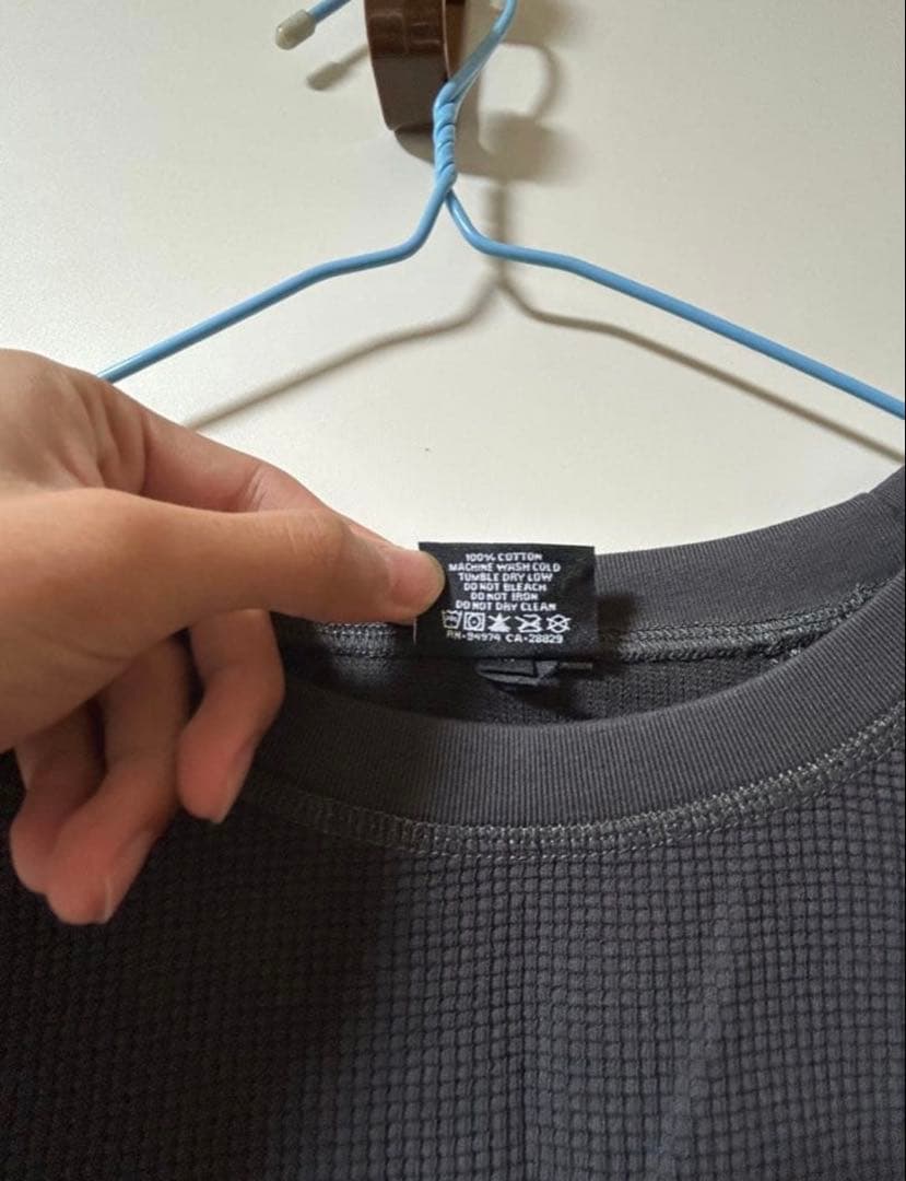 STUSSY BASIC THERMAL black ステューシー サーマル 黒