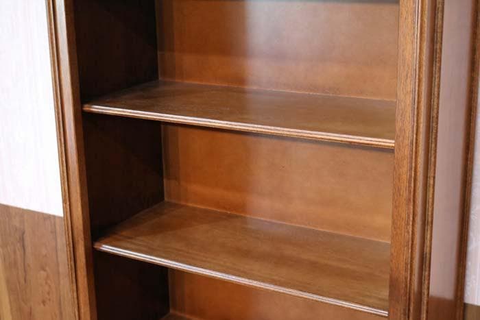 イタリア 本棚 ブックケース 木製 完成品 象嵌 ブックシェルフ