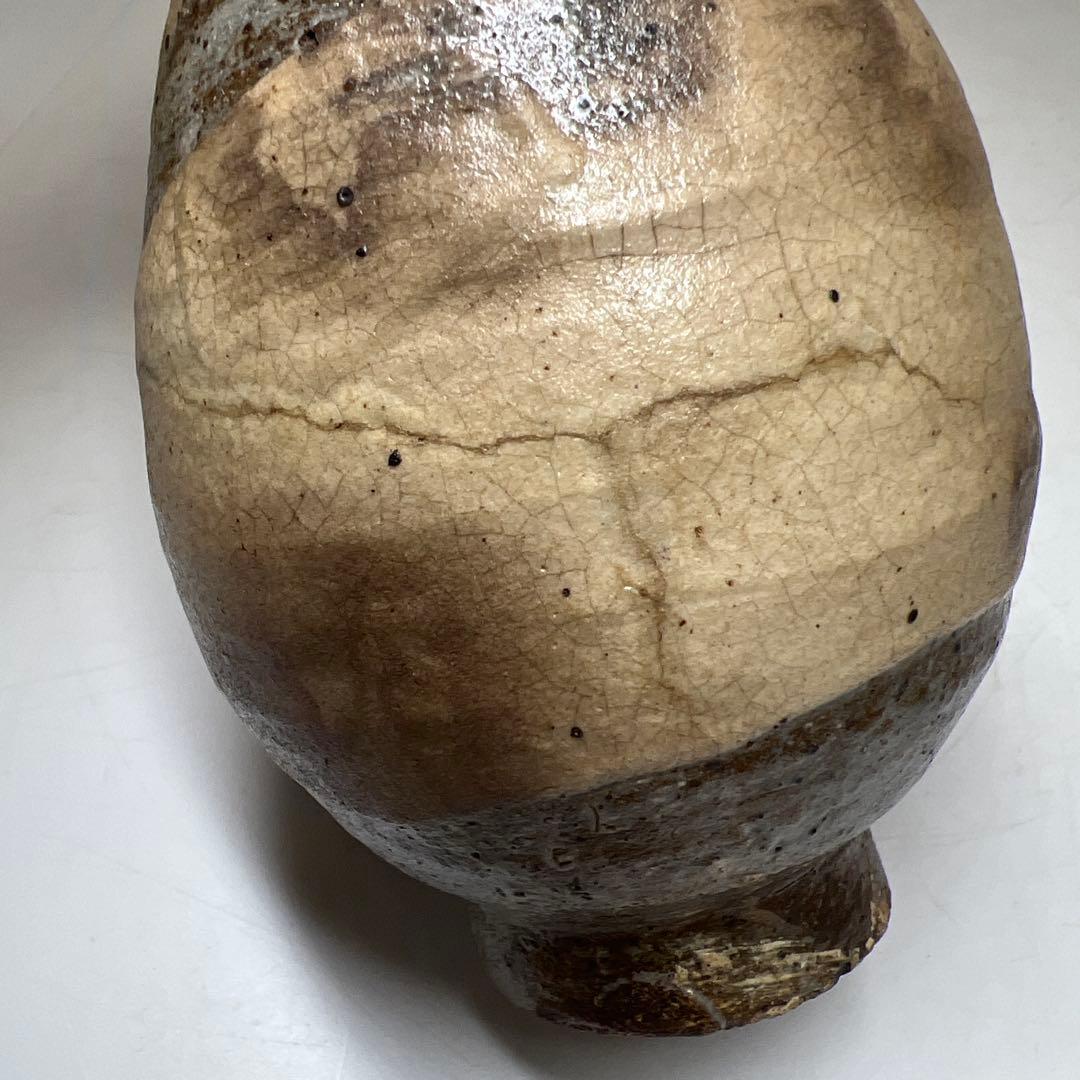 古代　鶏龍山　徳利　木箱付　高さ15.7㎝　東Y7-1226☆2Fトヒコ