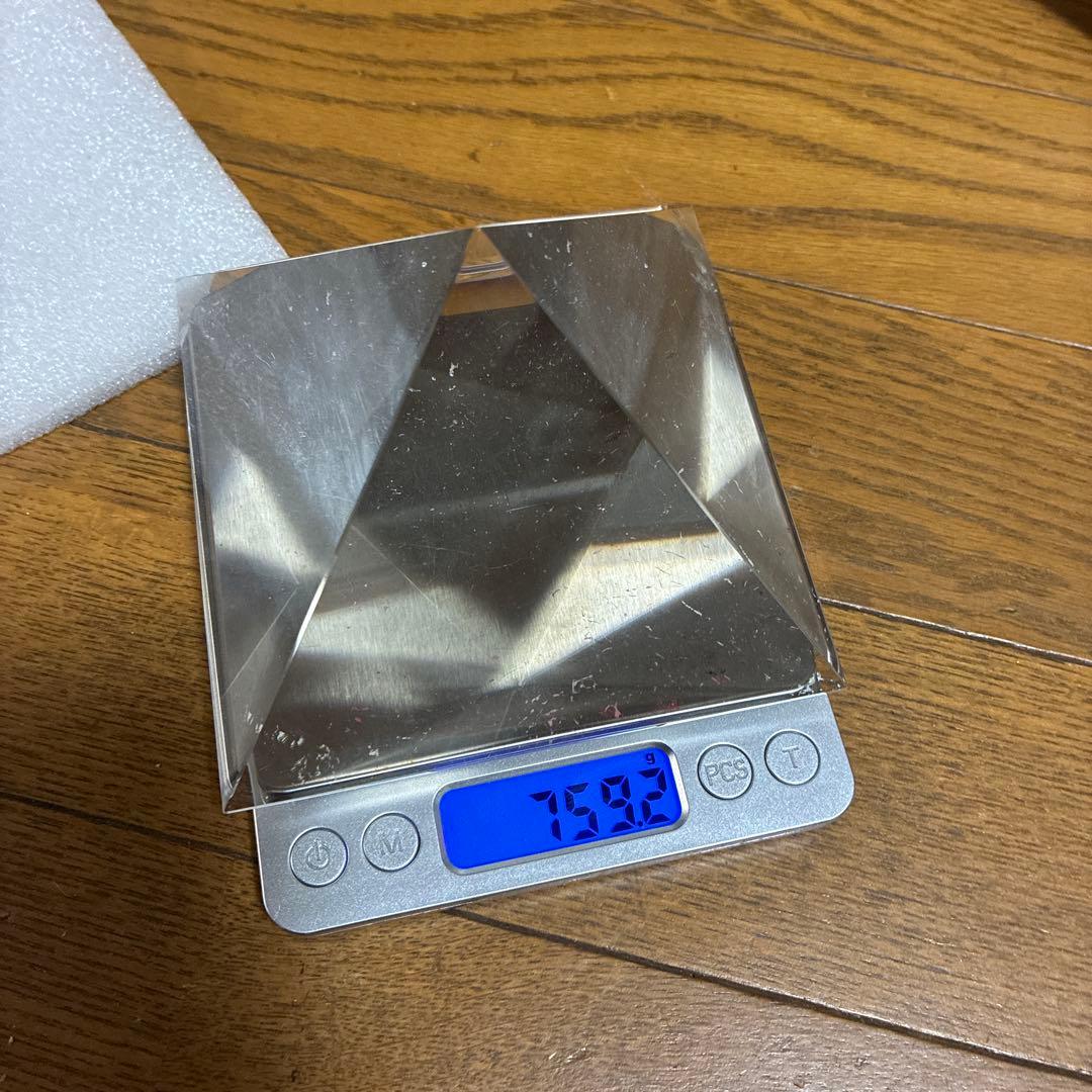 宇宙パワークリスタルピラミッド♡大サイズ♡透明感抜群!! 759g