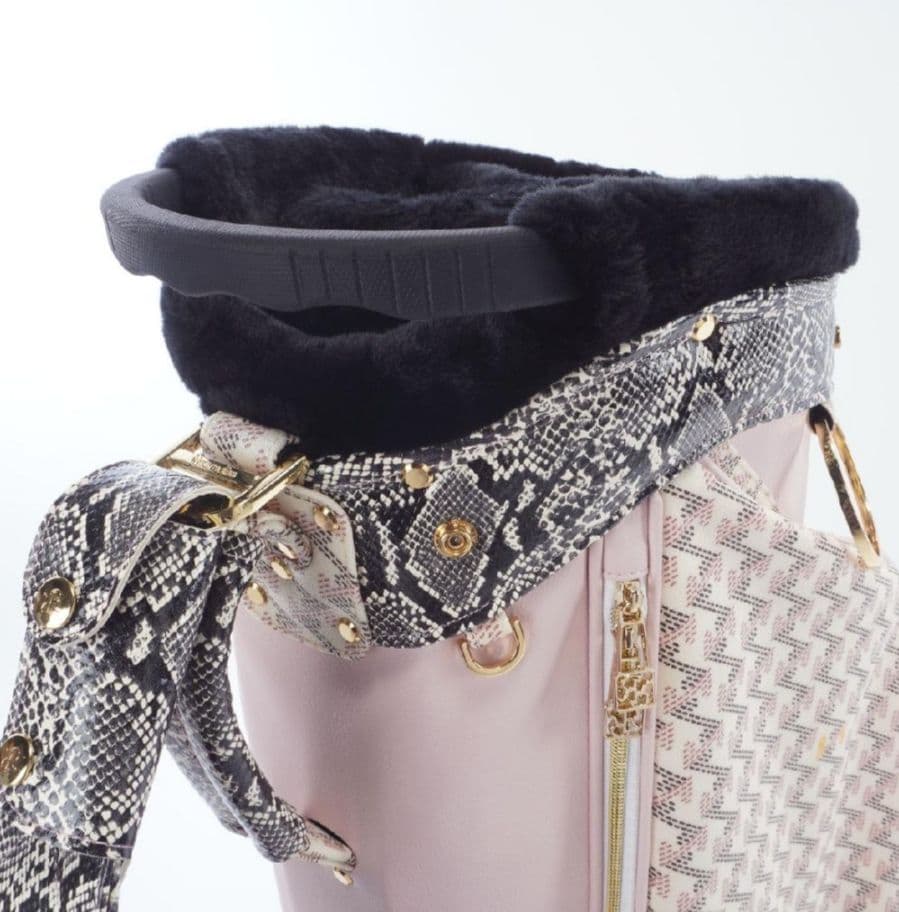 金田プロモデル ゴルフバッグ ピンク系