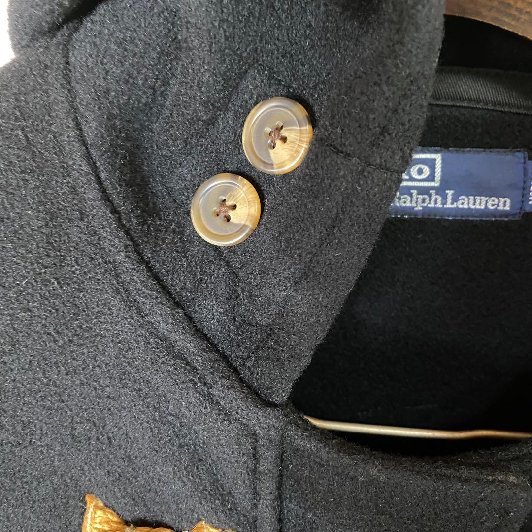 フォロー割済み　80's 90's ラルフローレン USA製 ダッフルコート　黒