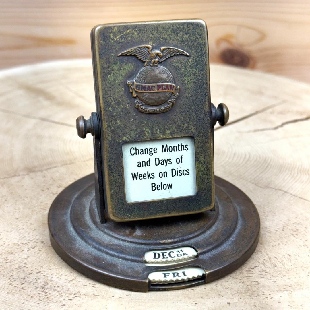 デスクカレンダー アンティーク アドバタイジング 店舗什器 ビンテージ 古道具