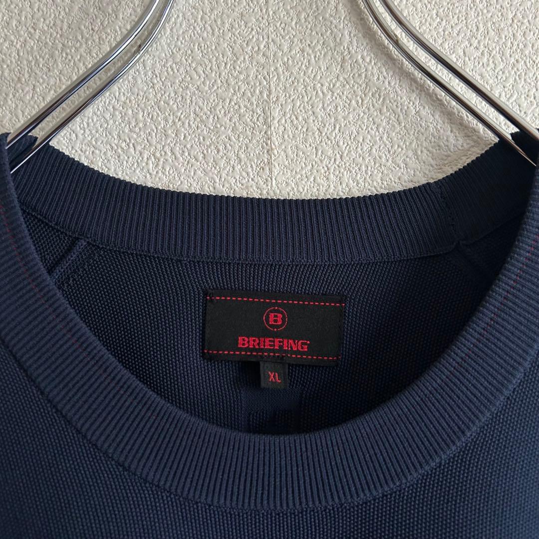 BRIEFING ブリーフィング ニット Bロゴパッチ ネイビー XL