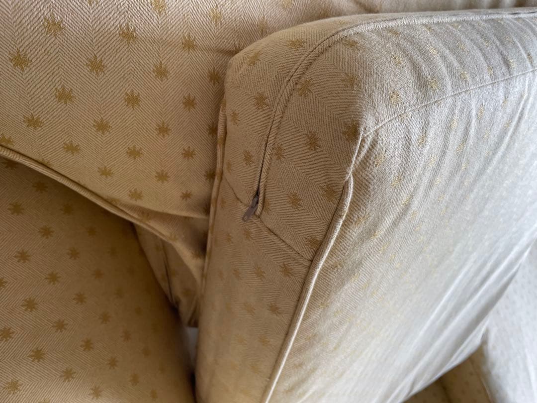 ローラアシュレイ ウィンチェスター2シーターソファ ステラ柄　ゴールド