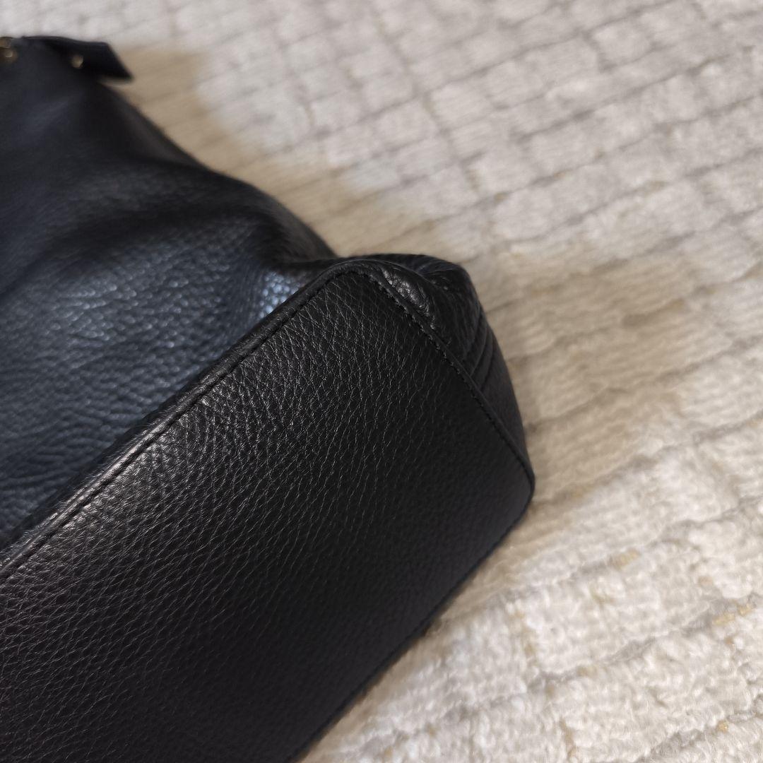 美品！FURLA　フルラ　 黒 レザー ショルダーバッグ