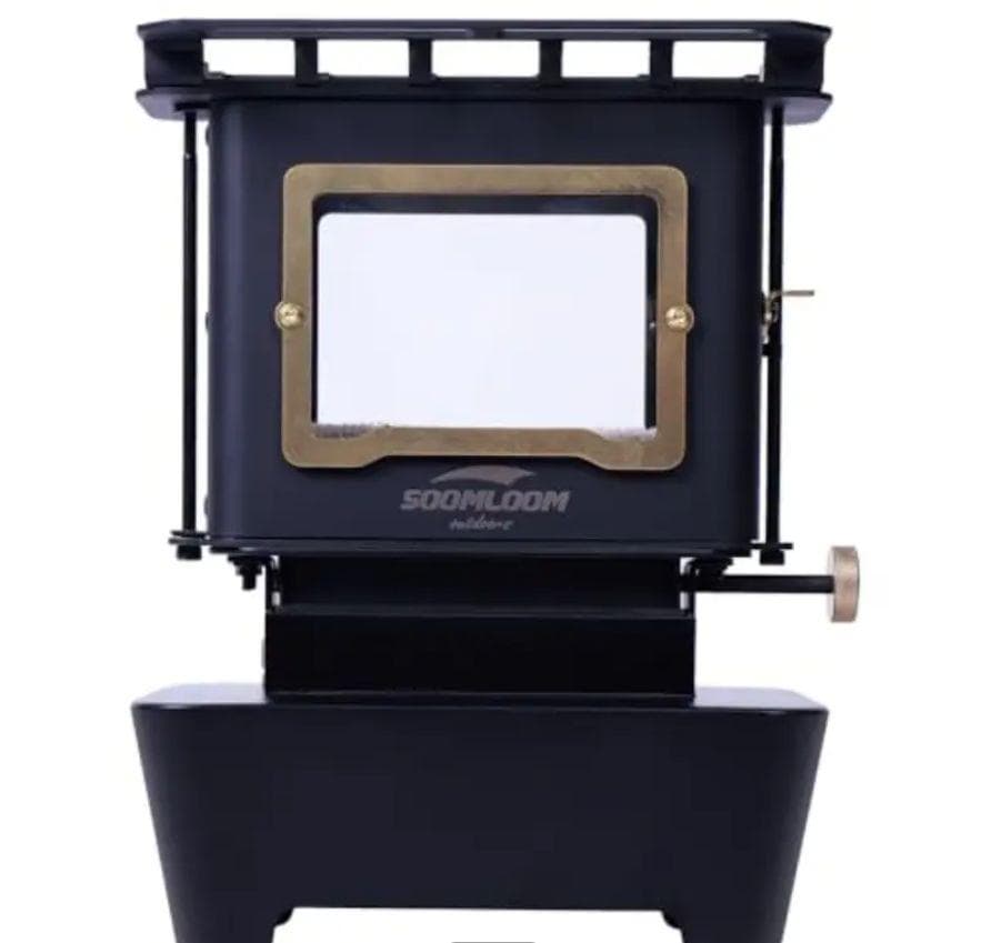 0110 アイロンストーブ FLAMENCO 黒 灯油対応 コンパクトストーブ