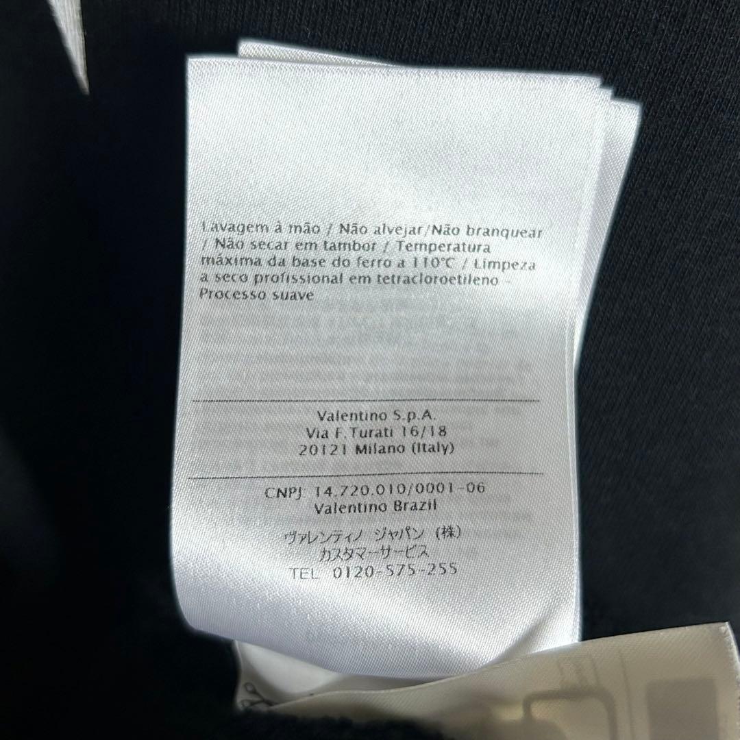 5969【人気ブラック】ヴァレンティノ‪☆プリントロゴ入りスウェット VLTN