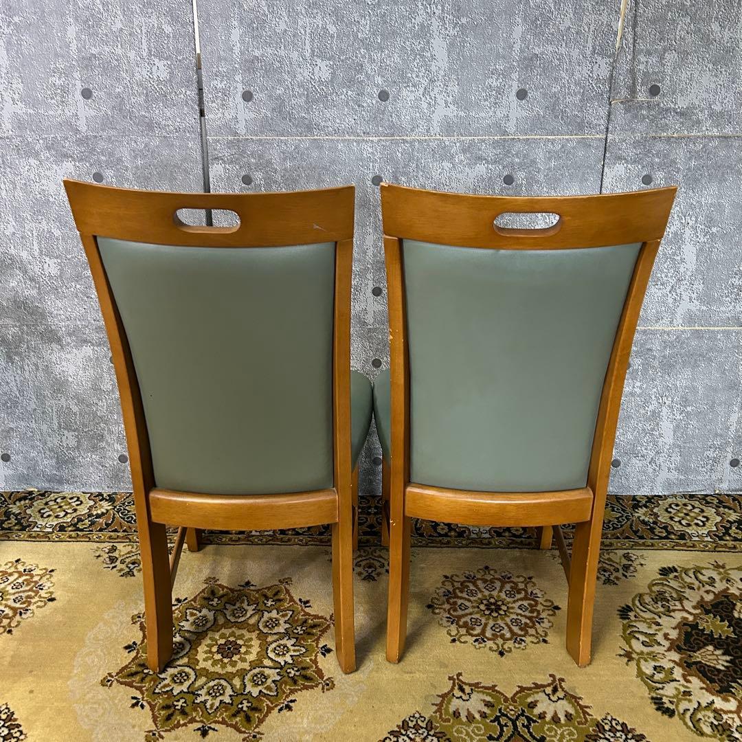 ꧁家具꧂レザーダイニングチェア4脚 食卓椅子 いす イス レザー 革 合成皮革