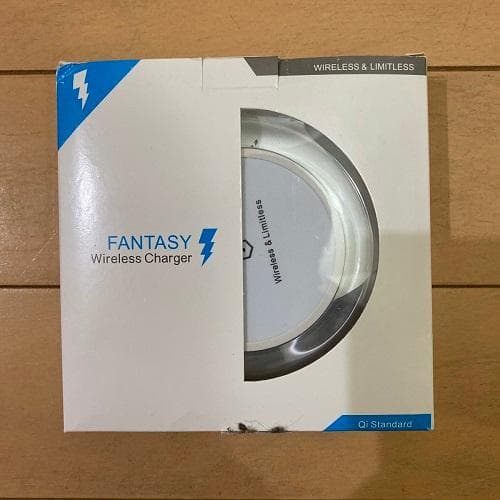 コンパクト ワイヤレス充電器 Qi規格 スマホ 置くだけ充電パッド ホワイト