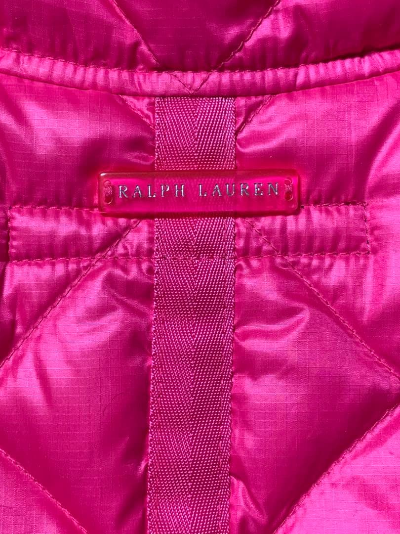 RALPH LAUREN SPORT ピンク ダウンベスト レディース