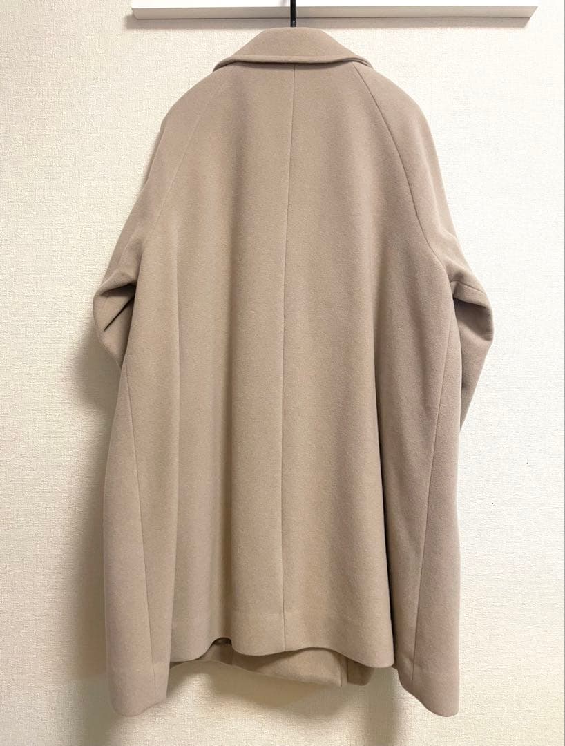 SHIPSanyスタンド&ダブルカラーコート　ベージュ