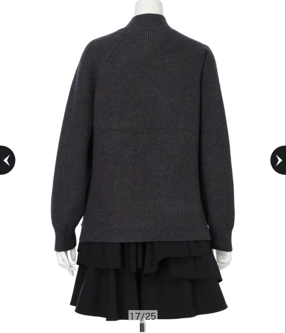 美品 アプワイザーリッシェ イレヘムレイヤードミニワンピSET ルミネ限定色