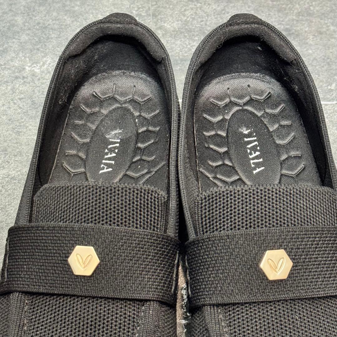 極美品✨VIVAIA アーモンドトゥ ペニー ブラック ローファー 24.5cm