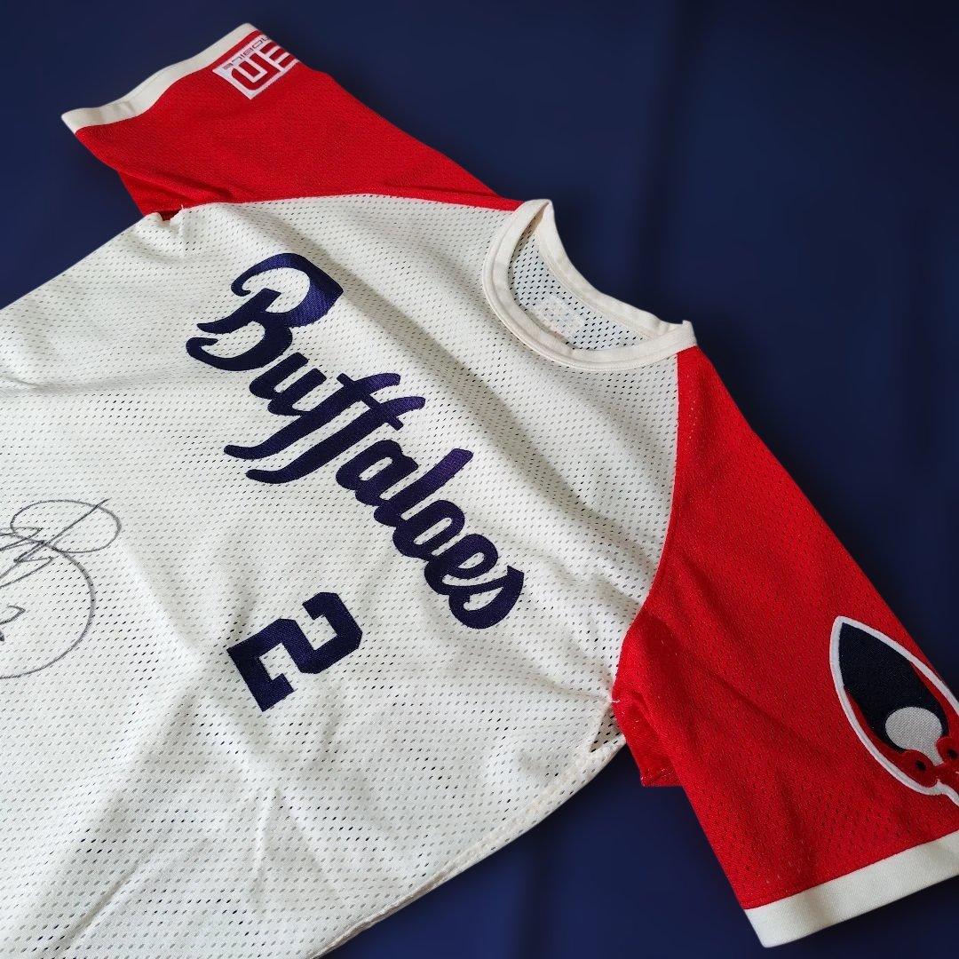 オリックスバファローズ　山﨑浩司選手　近鉄バファローズ復刻ユニフォーム上下セット