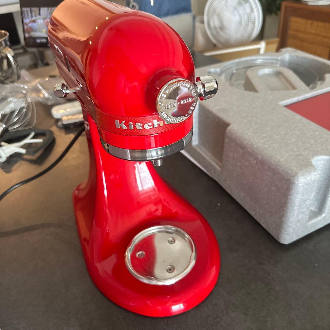 [美品] キッチンエイド100周年限定「クイーン オブ ハーツ」スタンドミキサー