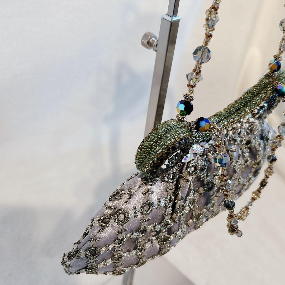 希少 新品タグ付き bagteria バグテリア ビーズ刺繍バッグ Y2K