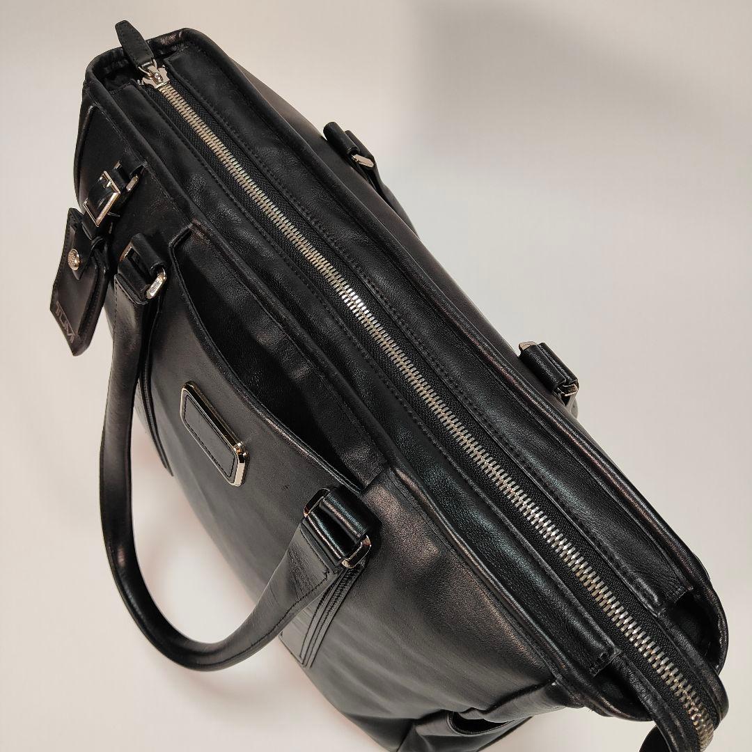 美品✨オールレザー✨TUMI JARVIS ノースサウストート ブラック