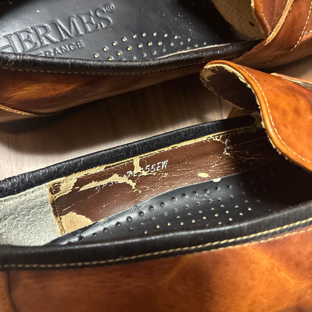 メ*離様 HERMES エルメス ローファー 27cm
