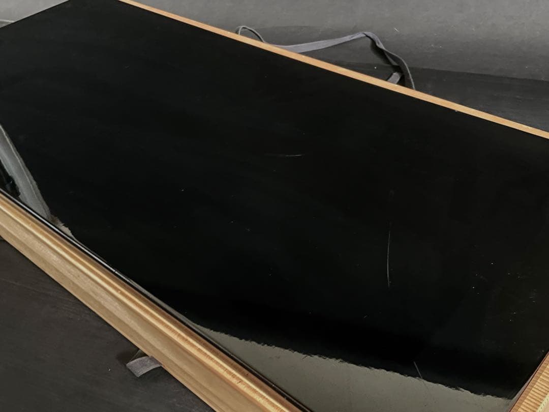 『母』 真塗 長板 塗師 表阿弥 一双炉用 風炉用 共箱 茶道具 （212⑦）