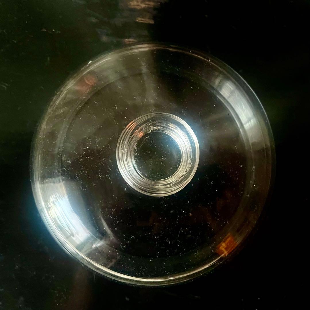 蓋付きファーマシーポット 吹きガラスの標本瓶薬瓶　19世紀 フランスアンティーク