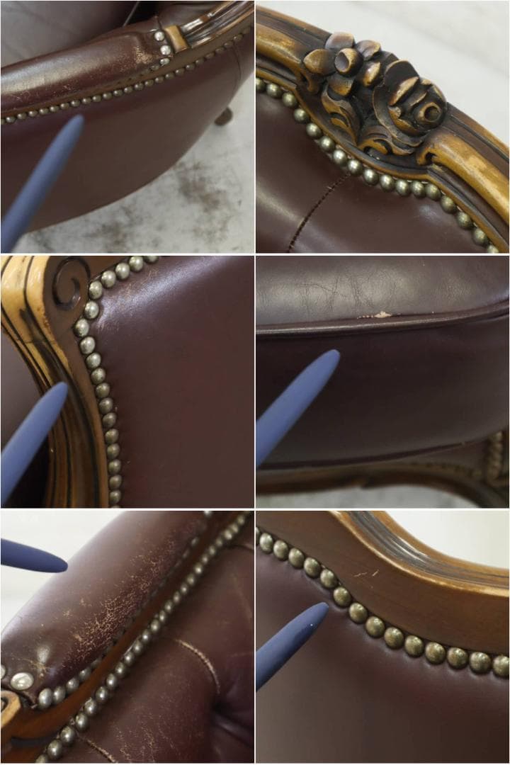 4点同時購入 にゃんコロ様 カリモク最高峰ドマーニ ルイ15世 1人掛けソファ