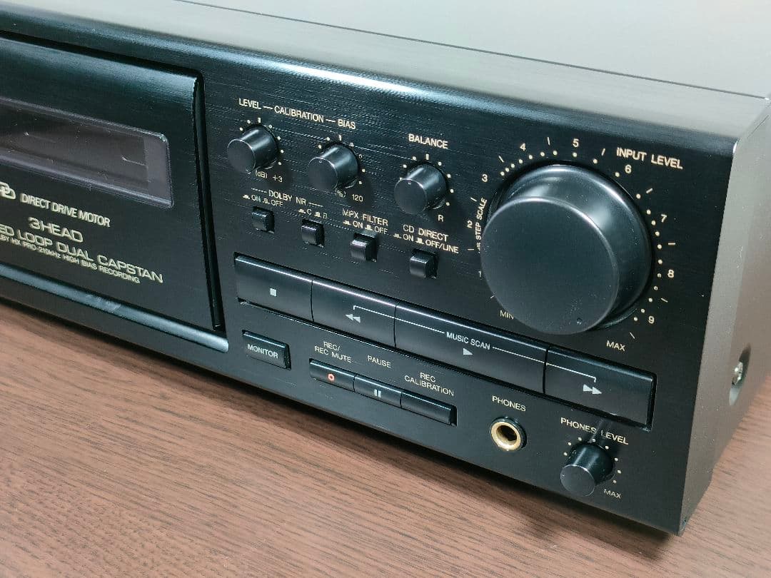 ビクター Victor TD-V515 ３ヘッドカセットデッキ【録音再生良好】