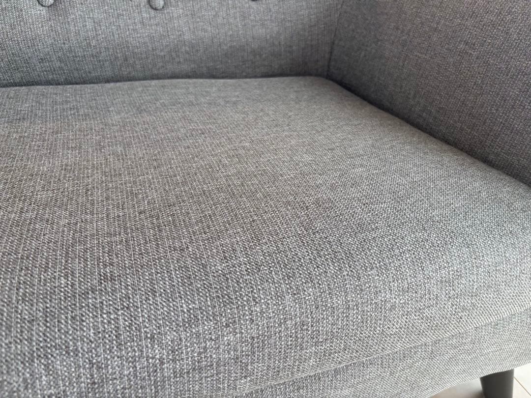 【値下げ】モダンデコ　3人掛けソファ　ヘザーグレー
