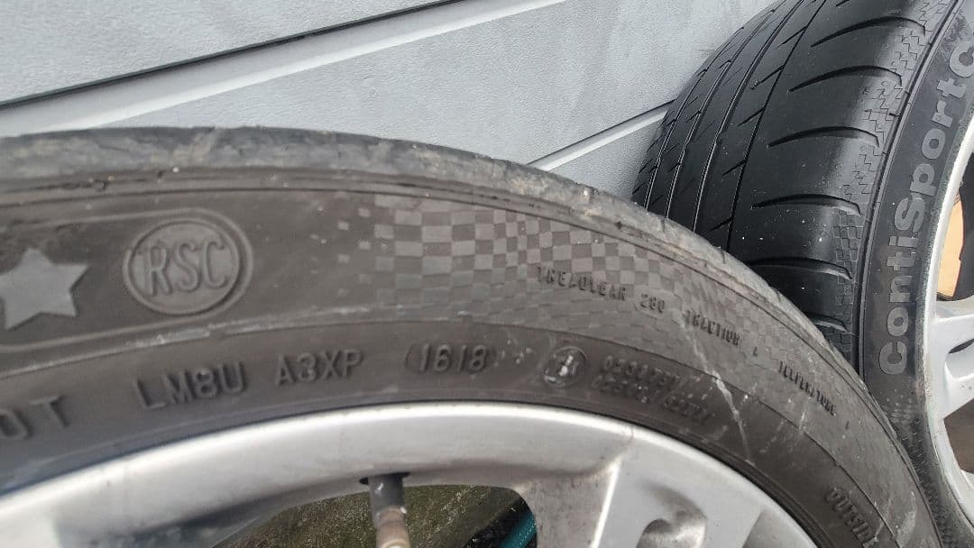  M スポーツ18インチ ホイールセット タイヤ付き5シリーズから取り外し