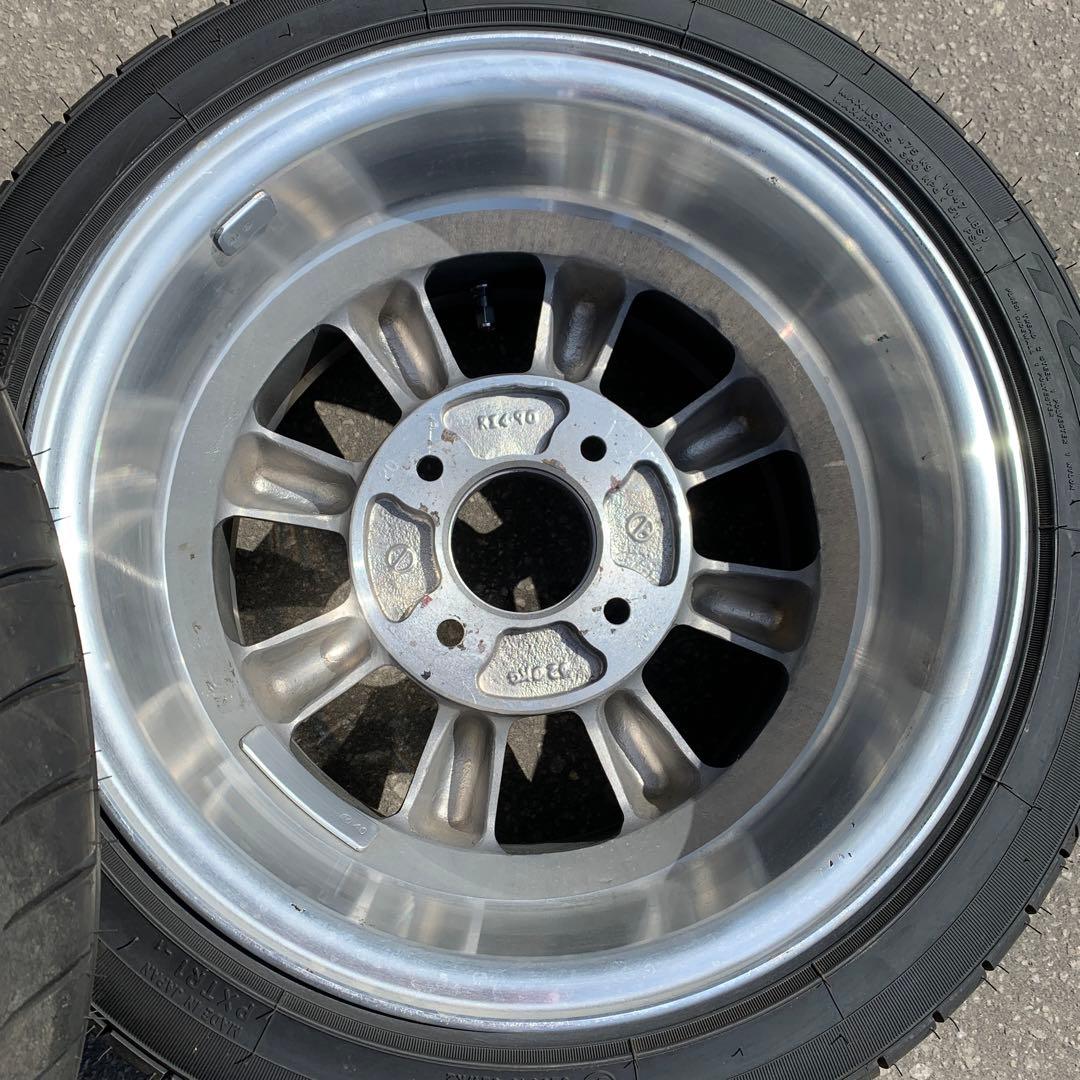 takaです。ワタナベホイール14インチ　新品タイヤ付き2本セット