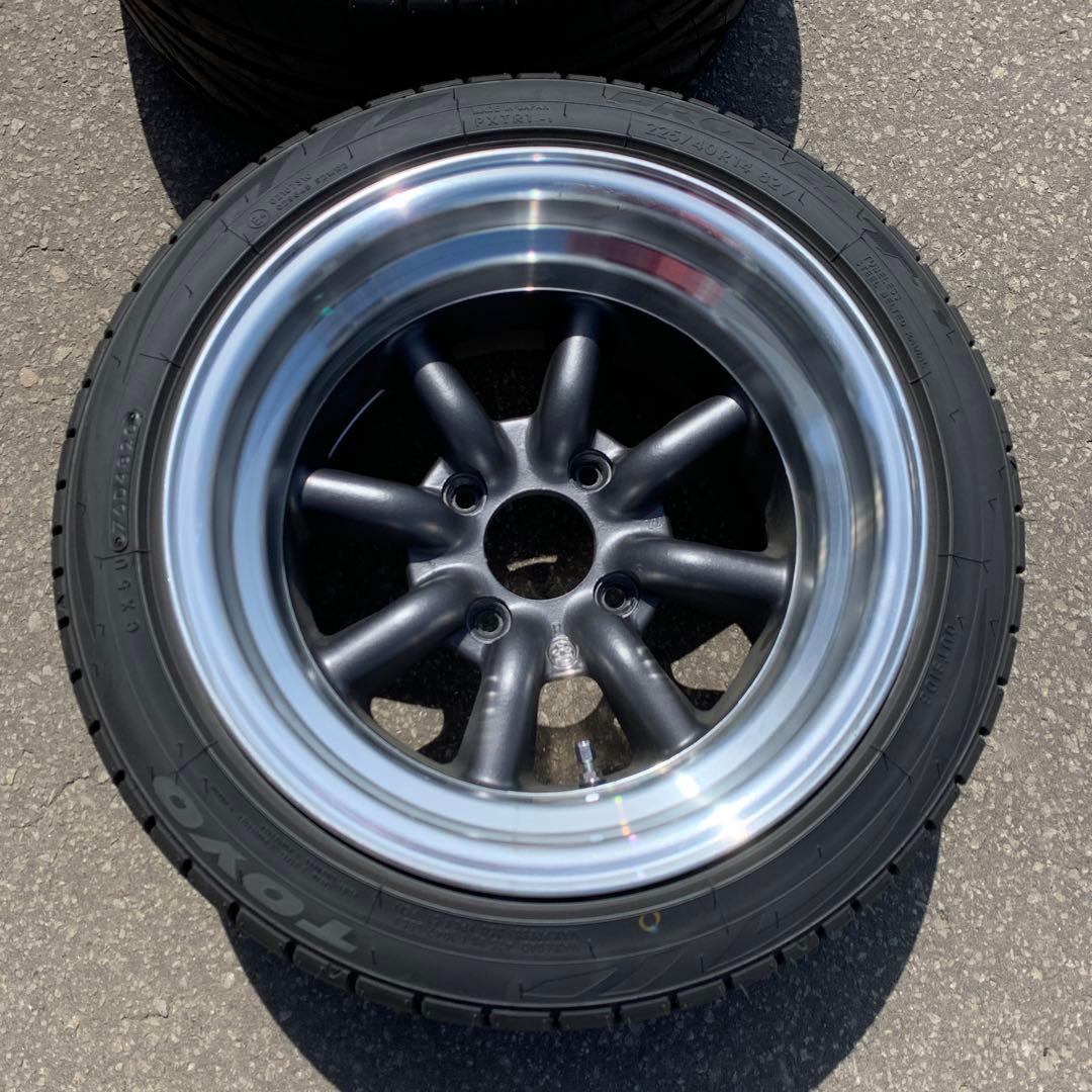 takaです。ワタナベホイール14インチ　新品タイヤ付き2本セット