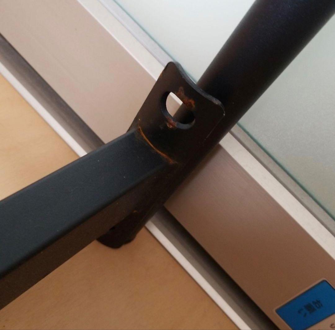 セミダブルベッド　アイアンフレーム　ブラック