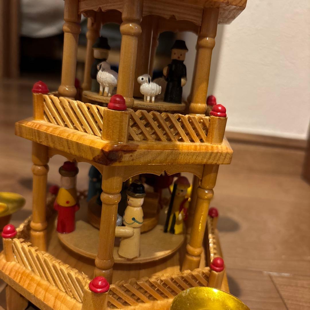 クリスマスピラミッド　アンティーク　美品