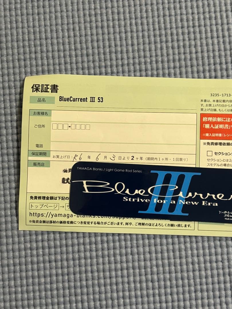 エ*)様 ヤマガブランククス ブルーカレント3 53