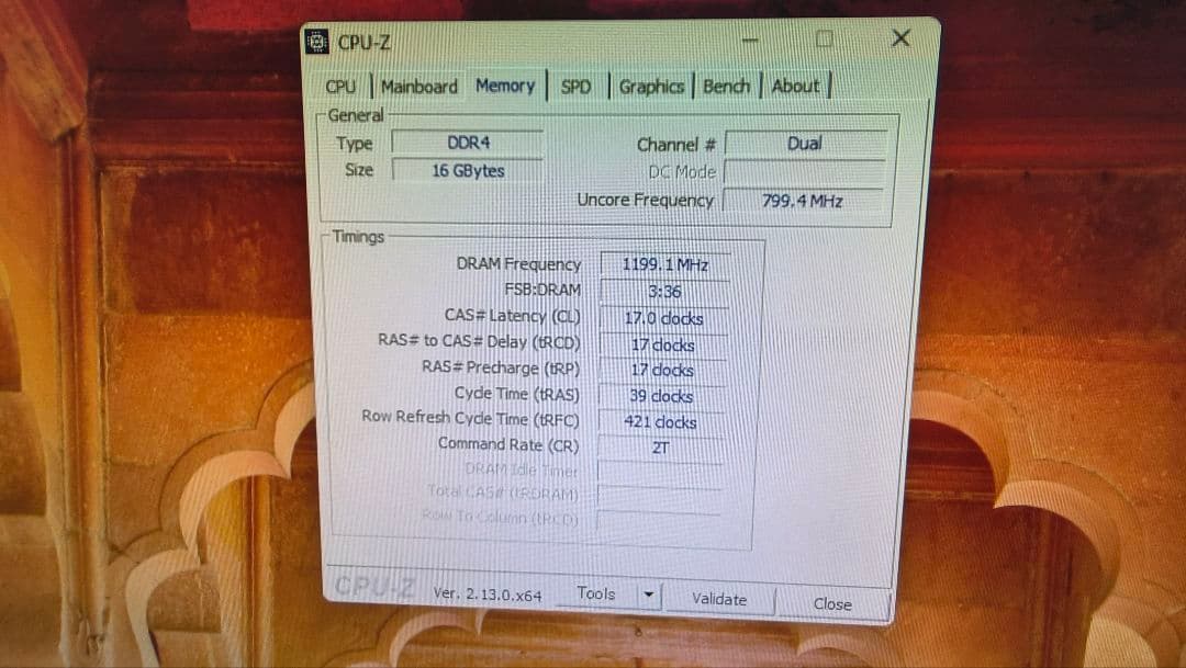 DDR4 8GBx2枚 16GB pc4-2400 動作確認済み ③