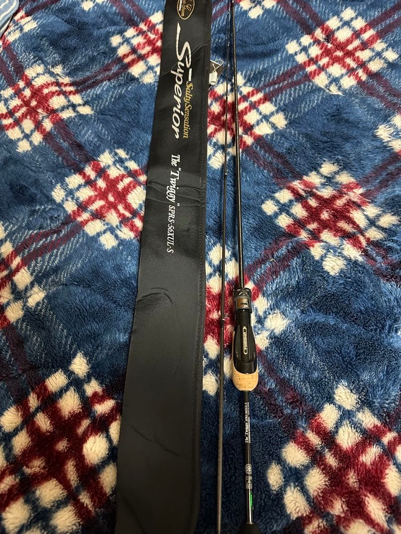 ルアーロッド コルクハンドル ガイド付き