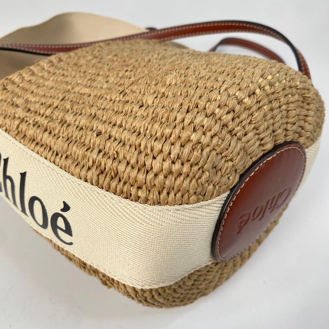 未使用 クロエ Chloe カゴバッグ 2wayショルダーバッグ ハンドバッグ