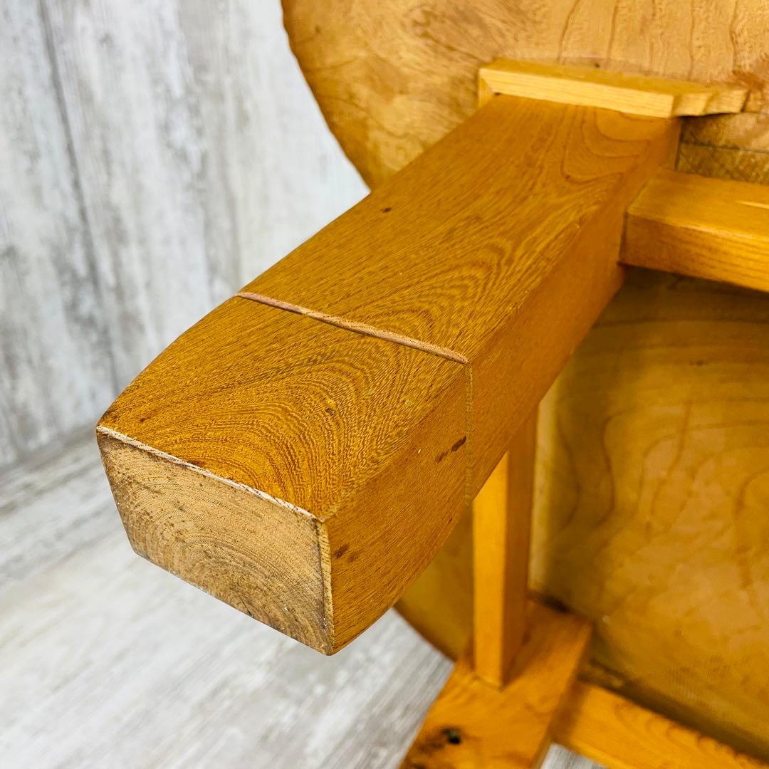 昭和レトロ 木製 天然木 一枚板 脚付き 座卓 センターテーブル 古家具