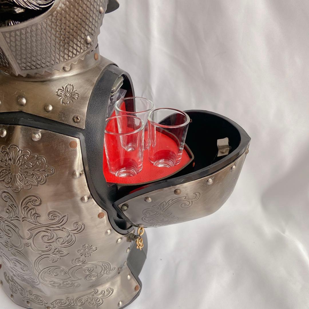 【希少】ヴィンテージ 西洋甲冑 デキャンタ＆ショットグラスセット 騎士昭和レトロ