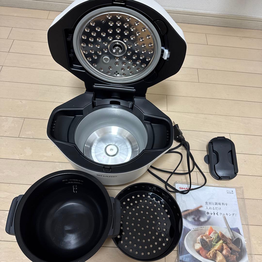 【美品】SHARP KN-HW16G-W ヘルシオ ホットクック HEALSIO