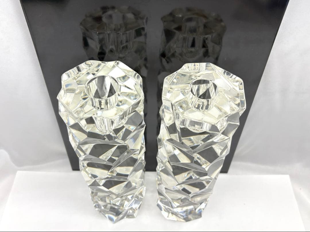 ○*様 TIFFANY&Co. クリスタル キャンドルスタンド ペア