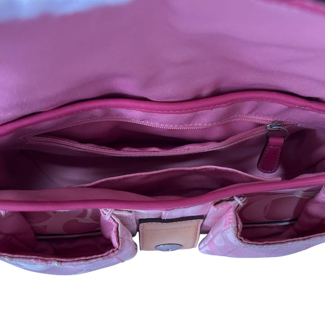 COACH ソーホー ショルダーバッグ シグネチャー キャンバス レザー 斜め掛