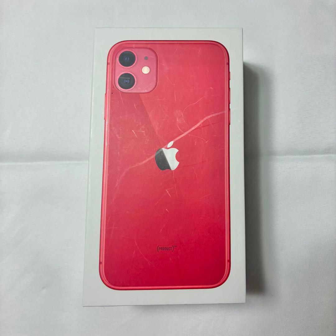 iPhone11 128GB レッド イヤフォン・ACアダプタ付き
