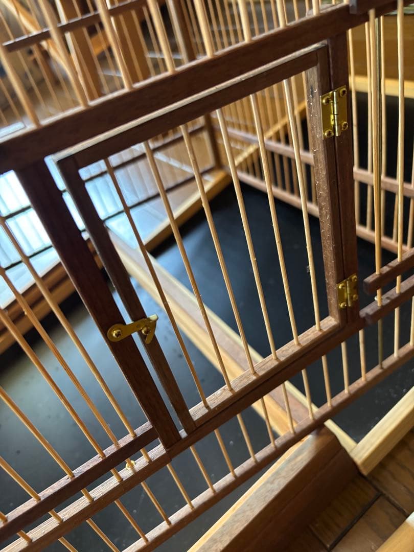 ハンドメイド　オーダー木製鳥かご 大型