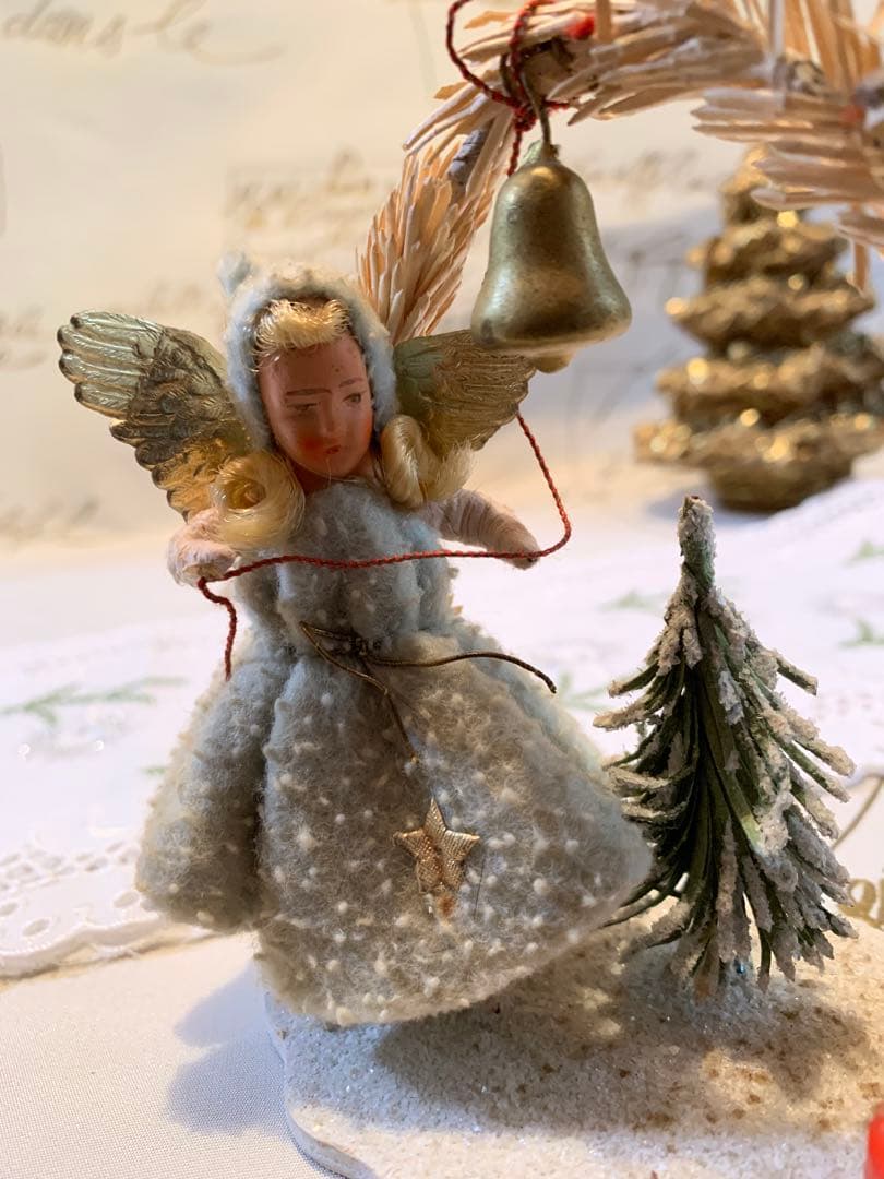 ドイツ製　アンティーク　ビクトリア時代の天使の少女のロウソク立て！雰囲気抜群！