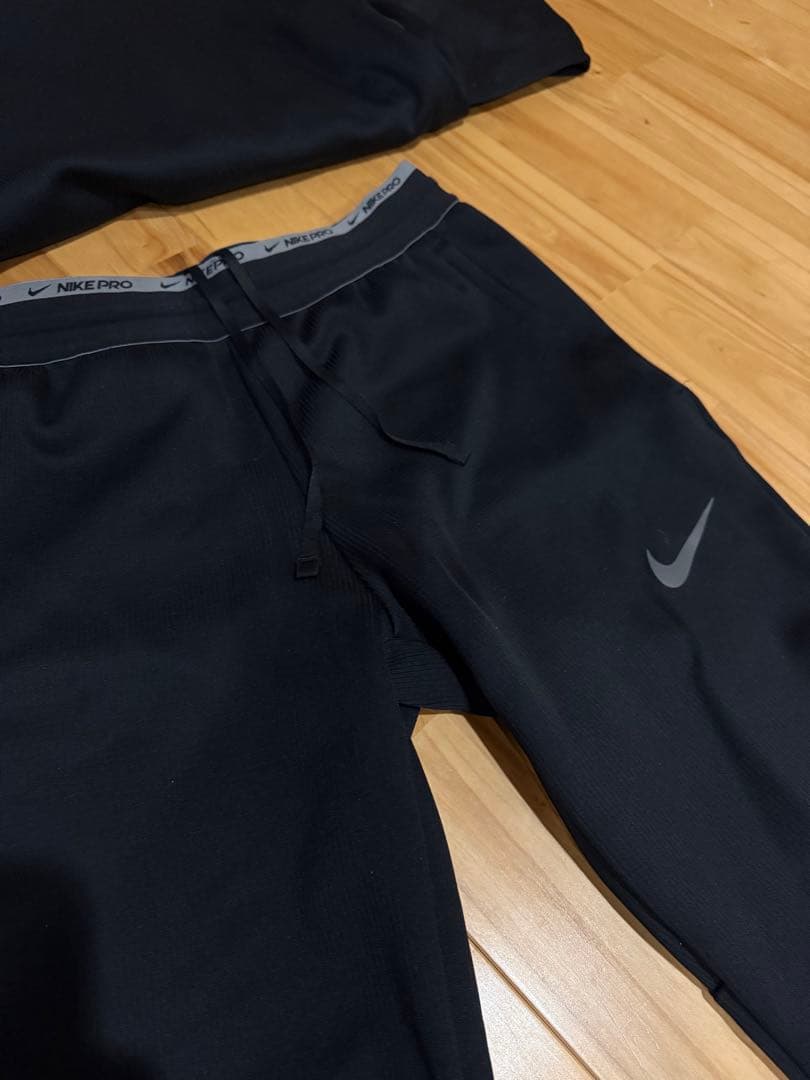 Nike Pro Therma-FIT ジャージ上下セット アップ　ブラック