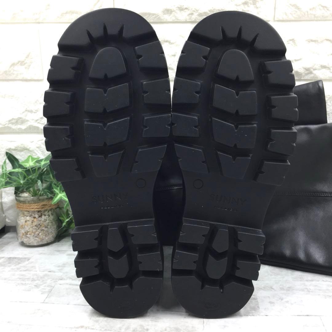 【美品】 PELLICO SUNNYペリーコサニー厚底ロングブーツ黒24.5cm
